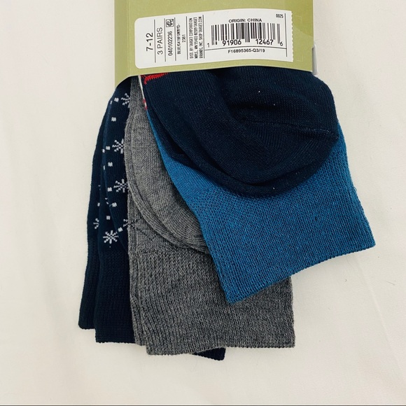 3 Pk Snowflake Crew Socks Casual Goodfellow - Picture 6 of 6